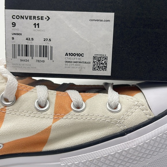 Converse WMNS A10010C CTAS LIFT HI
ORANGE CANDY/WHITE/BLACK A10010C Platforms - Picture 16 of 16